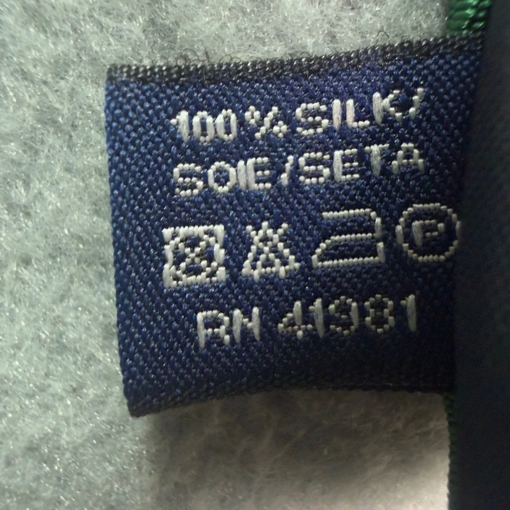 Polo Ralph Lauren Kids Green Silk Polo Pony Tie Hand Made in Italy